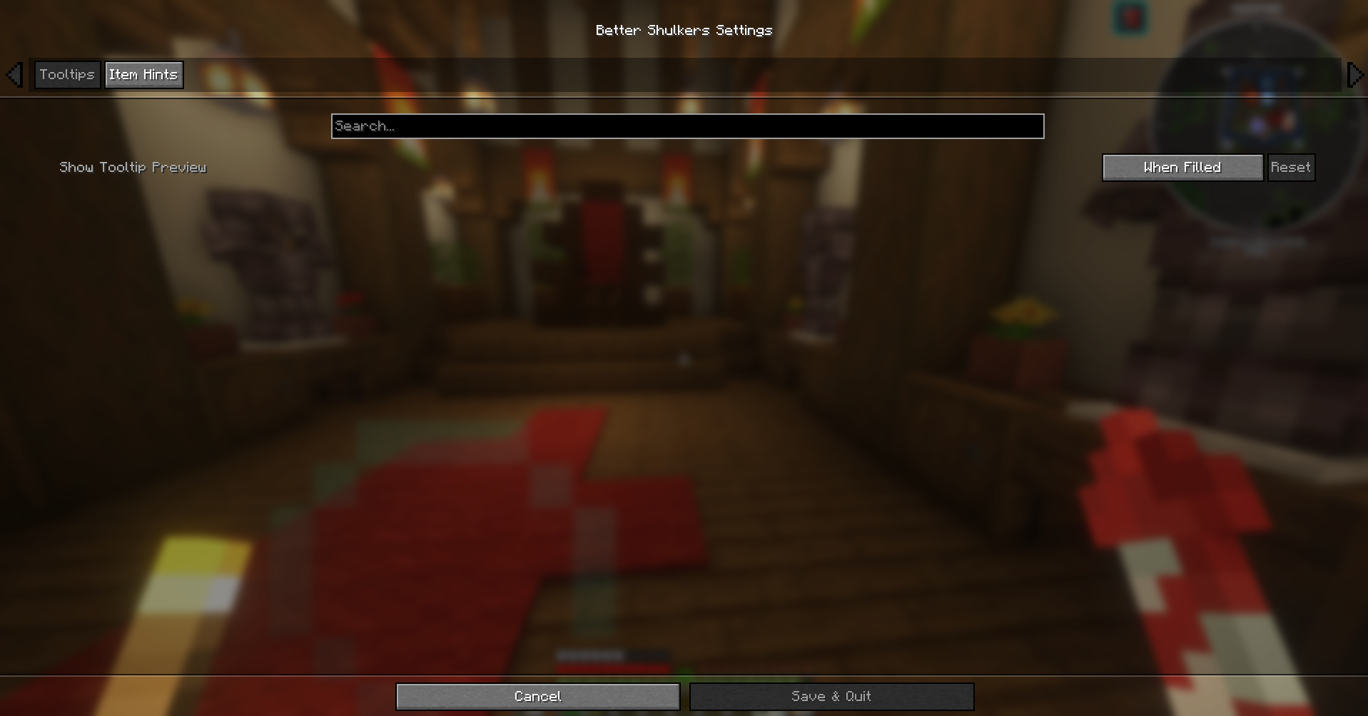 Tooltip preview options